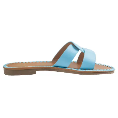 Crisso Flat Sandal-Blue